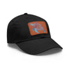 Floral Mandala Sea Turtle Hat | Leather Patch Baseball Cap