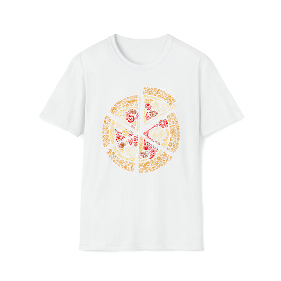 Pizza Slices Foodie Shirt | Abstract Unisex Soft Style Tee T-Shirt