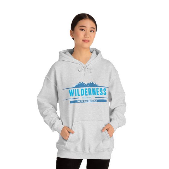 Chill Stitch – Wilderness Road Less Traveled - Unisex Hooded Hoodie Sweatshirt – Embrace Your Vibe