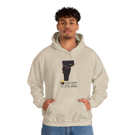 VERMONT Total Solar Eclipses April 8  2024  Total Eclipse | Unisex Hooded Hoodie Sweatshirt | Embrace Your Vibe | Astronomy