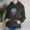 Lake Sweatshirt | Tree of Life Watercolor V4 Color Burst | Unisex Hooded Hoodie Sweatshirt