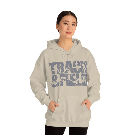 Chill Stitch – Track & Field Sport - Unisex Hooded Hoodie Sweatshirt – Embrace Your Vibe