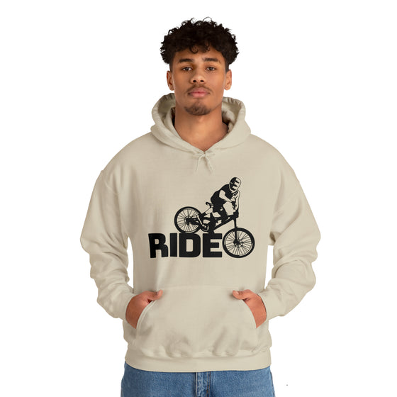 Bike Sweatshirt | MTB Mountain Bike Ride Biking | Unisex Hooded Hoodie Sweatshirt