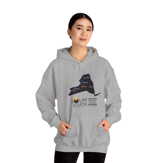 NEW YORK Total Solar Eclipses April 8  2024  Total Eclipse | Unisex Hooded Hoodie Sweatshirt | Embrace Your Vibe | Astronomy