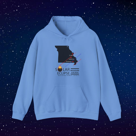 MISSOURI Total Solar Eclipses April 8  2024  Total Eclipse |  Unisex Hooded Hoodie Sweatshirt  |  Embrace Your Vibe | Astronomy