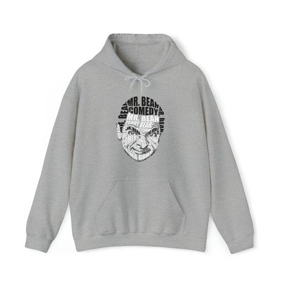 Mr Bean | Unisex Hooded Hoodie Sweatshirt  | Calligram Word Design