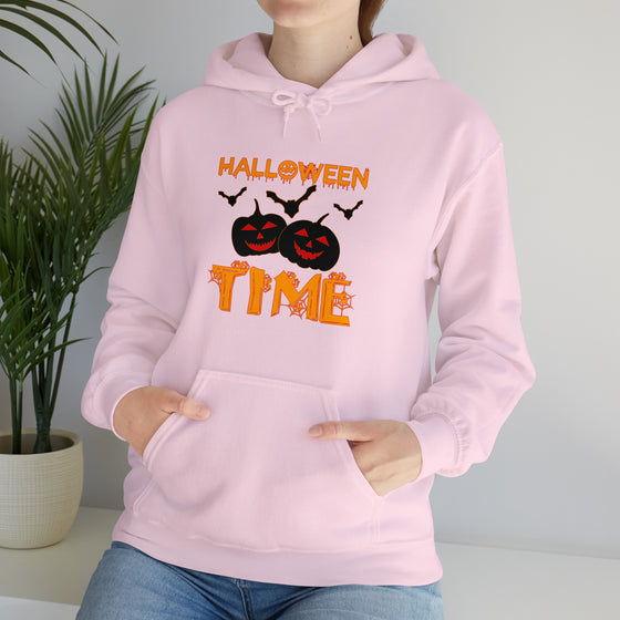 Halloween Sweatshirt | Pumpkin Time | Unisex Hooded Hoodie Sweatshirt | Embrace Your Vibe