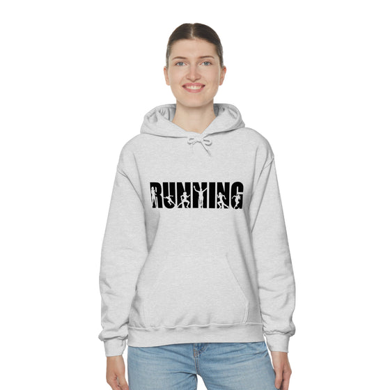 Chill Stitch – Running Sport - Unisex Hooded Hoodie Sweatshirt – Embrace Your Vibe