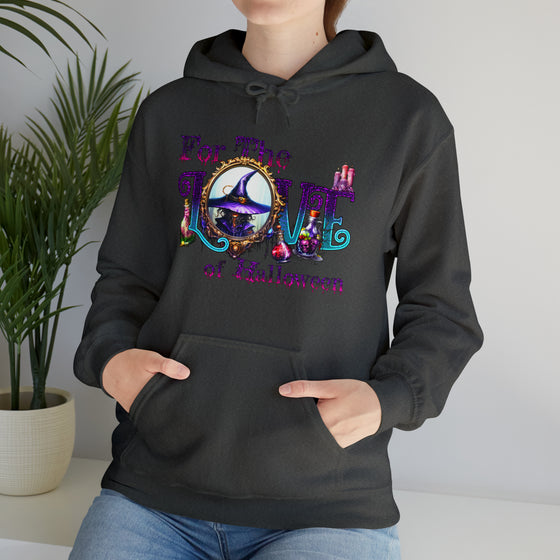 Halloween Sweatshirt |For The Love Of Halloween | Unisex Hooded Hoodie Sweatshirt