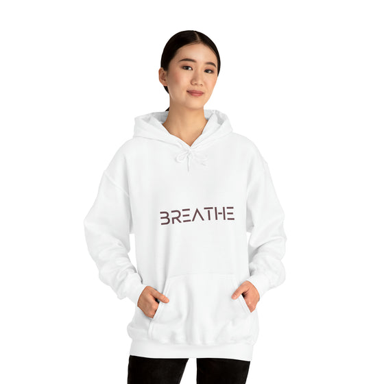 BREATH Relaxation Self Care Meditation Yoga | Unisex Hooded Hoodie Sweatshirt | Embrace Your Vibe