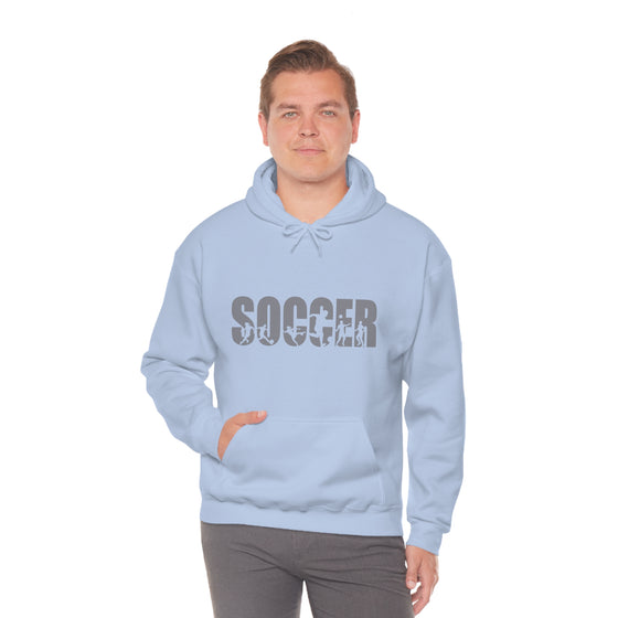 Chill Stitch – Soccer Sport - Unisex Hooded Hoodie Sweatshirt – Embrace Your Vibe