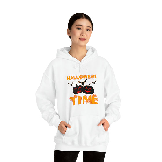 Halloween Sweatshirt | Pumpkin Time | Unisex Hooded Hoodie Sweatshirt | Embrace Your Vibe