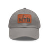 Bike Hat | MTB Mountain Bike Leather Patch Baseball Cap