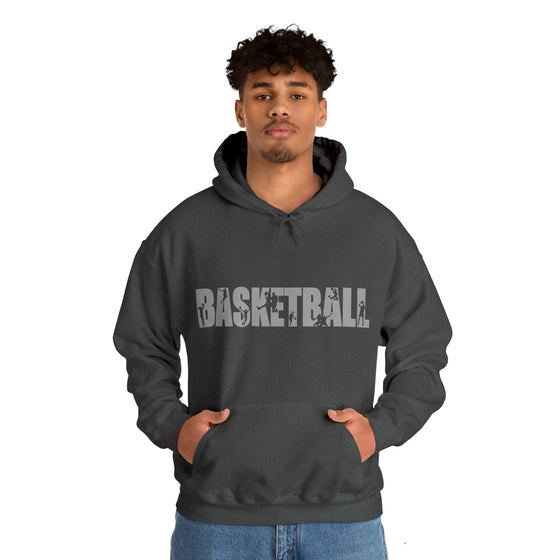 Basketball B-Ball Silhouette Sport | Unisex Hooded Hoodie Sweatshirt | Embrace Your Vibe