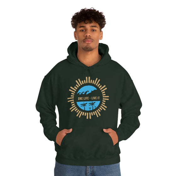Chill Stitch – One Life Live It Spoke - Unisex Hooded Hoodie Sweatshirt – Embrace Your Vibe