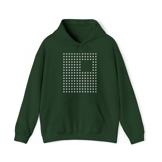 Abstract Shapes V4 Dotted Squares | Abstract | Minimalist | Modern  Unisex Hooded Hoodie Sweatshirt | Embrace Your Vibe