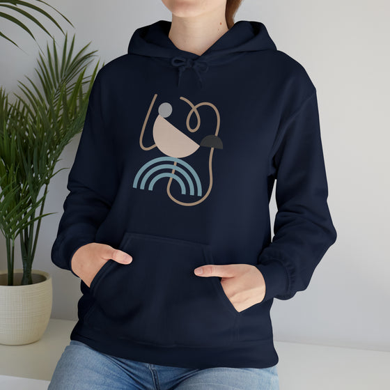 Abstract Shapes V15 Bathtub Shower | Abstract | Minimalist | Modern  Unisex Hooded Hoodie Sweatshirt | Embrace Your Vibe