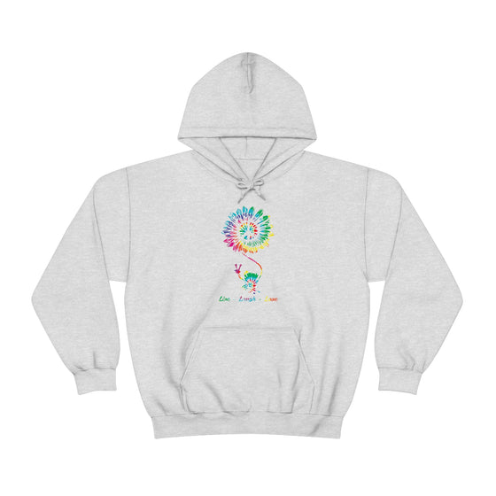 Chill Stitch – Peace Live Frog Tie-Dye - Unisex Hooded Hoodie Sweatshirt – Embrace Your Vibe