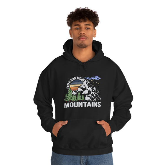Faith Move Mountains Sweatshirt | Unisex Hooded Hoodie Sweatshirt