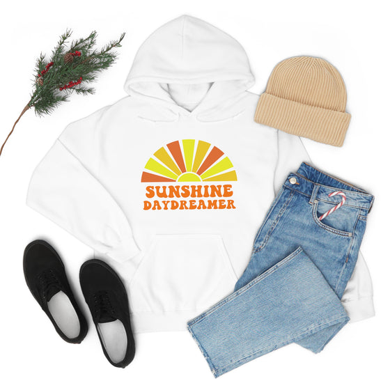 Chill Stitch – Sunshine Day Dreamer - Unisex Hooded Hoodie Sweatshirt – Embrace Your Vibe
