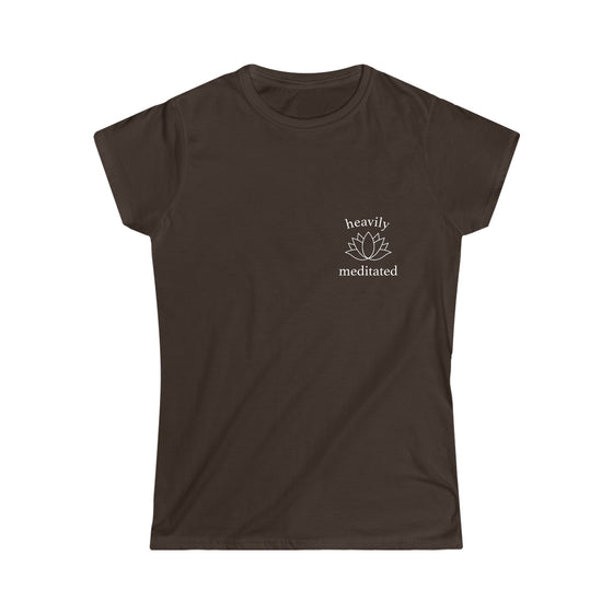 Yoga Shirt | Heavily Meditated Yoga | Women's Soft style Tee T-Shirt