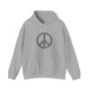 Hippie Sweatshirt | War Peace Symbol Machine| Abstract Unisex Hooded Hoodie Sweatshirt