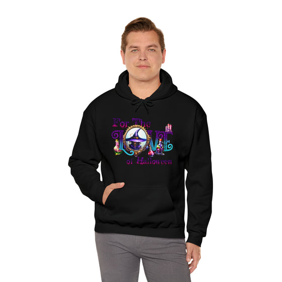 Halloween Sweatshirt |For The Love Of Halloween | Unisex Hooded Hoodie Sweatshirt