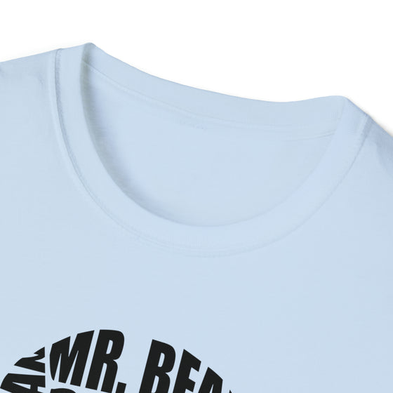 Mr Bean Comedian | Unisex Soft Style Tee T-Shirt  | Calligram Word Design