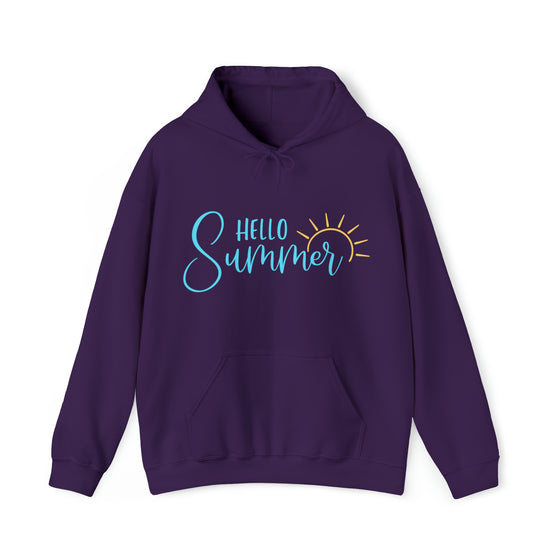 Summer Hoodie | Hello Summer | Unisex Hooded Hoodie Sweatshirt