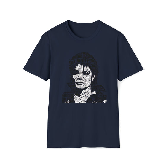 Michael Jackson | Unisex Soft Style Tee T-Shirt  | Calligram Word Design