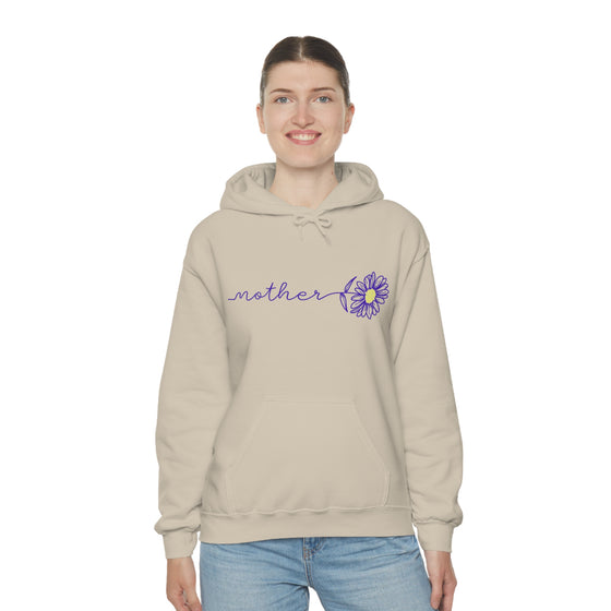 Chill Stitch – Mother Flower Stem - Unisex Hooded Hoodie Sweatshirt – Embrace Your Vibe