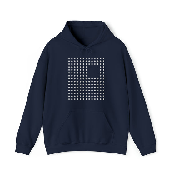 Abstract Shapes V4 Dotted Squares | Abstract | Minimalist | Modern  Unisex Hooded Hoodie Sweatshirt | Embrace Your Vibe