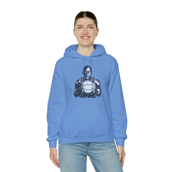 Michael Jordan Basketball | Unisex Hooded Hoodie Sweatshirt  | Calligram Word Design