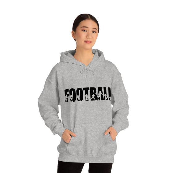 Chill Stitch – Football Sport - Unisex Hooded Hoodie Sweatshirt – Embrace Your Vibe