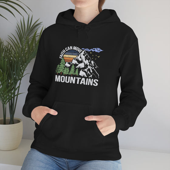 Faith Move Mountains Sweatshirt | Unisex Hooded Hoodie Sweatshirt