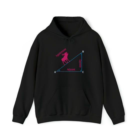 Math Teacher Sweatshirt | Hypotemoose Hypotenuse Triangle | Unisex Hooded Hoodie Sweatshirt | Science Technology