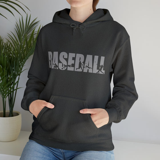 Baseball Silhouette Sport | Unisex Hooded Hoodie Sweatshirt | Embrace Your Vibe