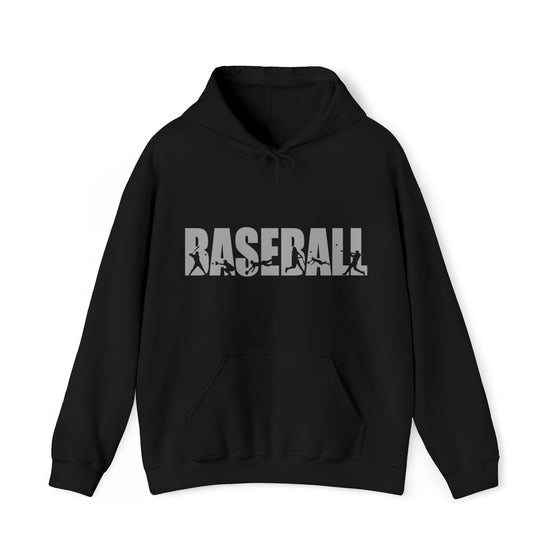 Baseball Silhouette Sport | Unisex Hooded Hoodie Sweatshirt | Embrace Your Vibe