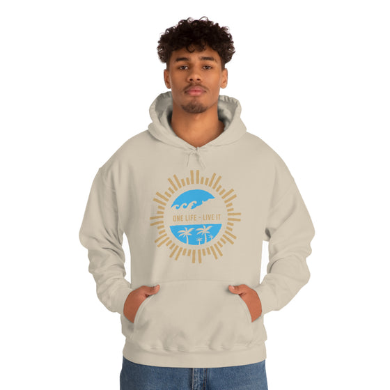 Chill Stitch – One Life Live It Spoke - Unisex Hooded Hoodie Sweatshirt – Embrace Your Vibe