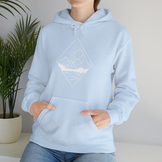 Diamond Lake Mountains Sweatshirt | Unisex Hooded Hoodie Sweatshirt