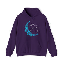  Boho Follow Your Dreams Moon Crescent | Unisex Hooded Hoodie Sweatshirt | Embrace Your Vibe