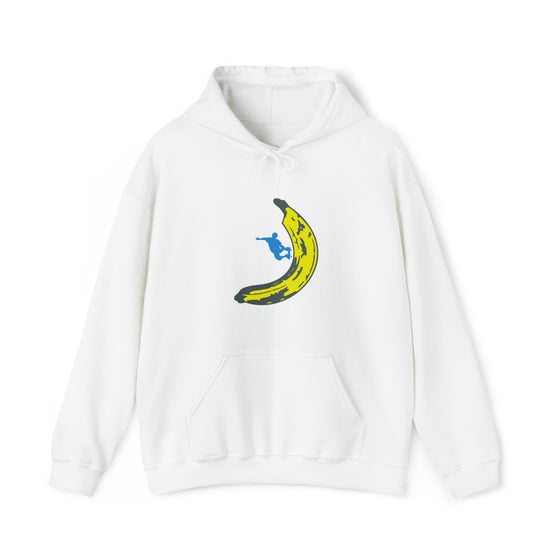 Banana Skateboard Skateboarding | Abstract | Minimalist | Modern | Unisex Hooded Hoodie Sweatshirt | Embrace Your Vibe