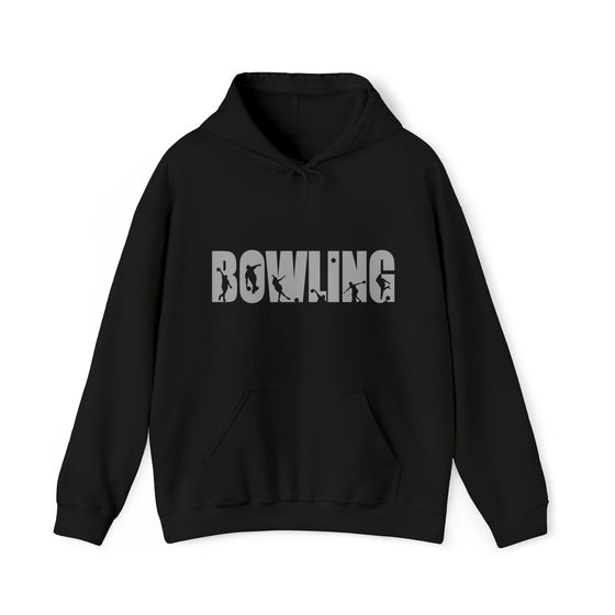 Bowling Silhouette Sport | Unisex Hooded Hoodie Sweatshirt | Embrace Your Vibe