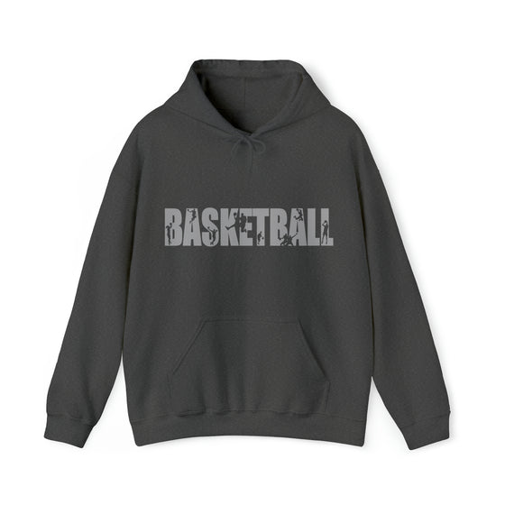 Basketball B-Ball Silhouette Sport | Unisex Hooded Hoodie Sweatshirt | Embrace Your Vibe