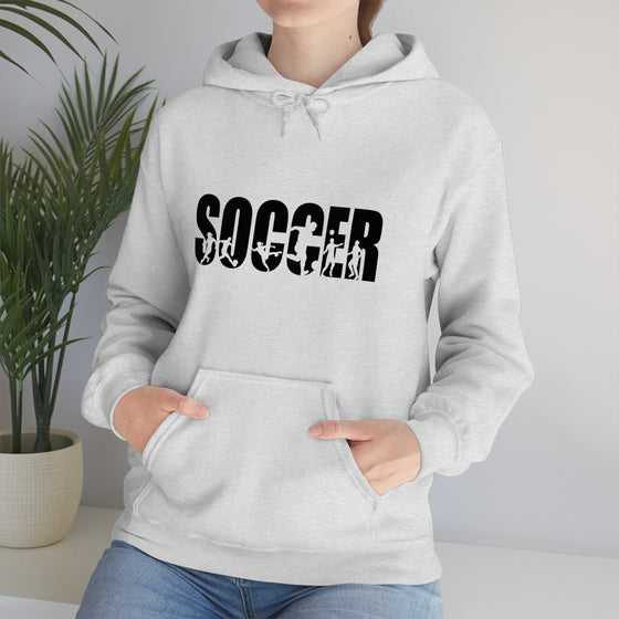 Chill Stitch – Soccer Sport - Unisex Hooded Hoodie Sweatshirt – Embrace Your Vibe