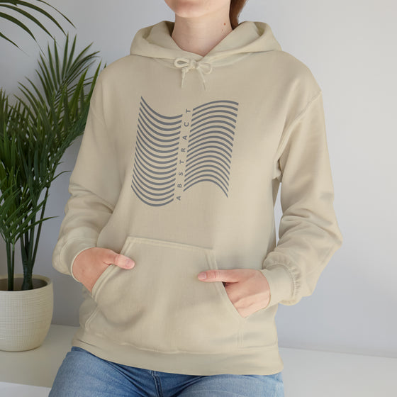 Abstract Shapes V3 Wave Lines | Abstract | Minimalist | Modern  Unisex Hooded Hoodie Sweatshirt | Embrace Your Vibe