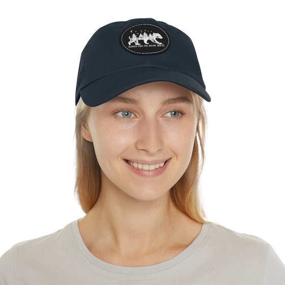 Bear Scenic Route Leather Patch Baseball Cap | Embrace Your Vibe