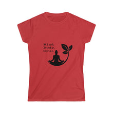  Yoga Shirt | Mind Body Soul | Women's Soft style Tee T-Shirt