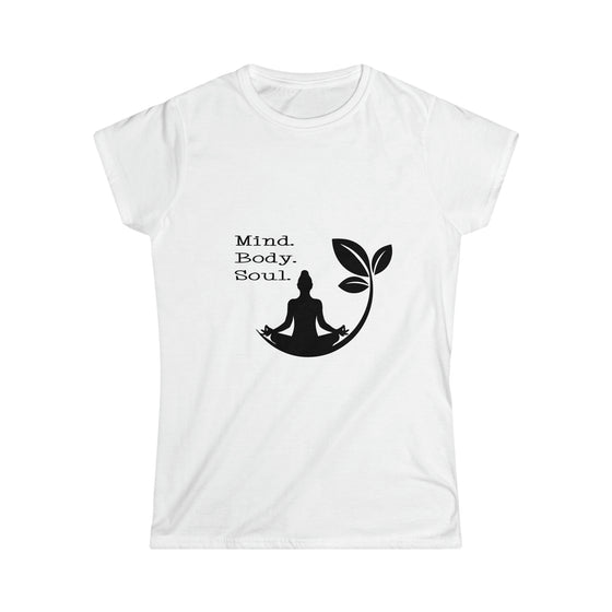 Yoga Shirt | Mind Body Soul | Women's Soft style Tee T-Shirt