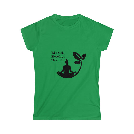 Yoga Shirt | Mind Body Soul | Women's Soft style Tee T-Shirt